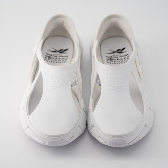 size 8 Maison Margiela Reebok White Croafer Slip On Cut Out Project 0 CR main image 6
